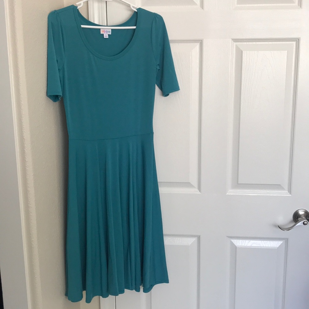 SOLD LuLaRoe Teal Dress Size Small
